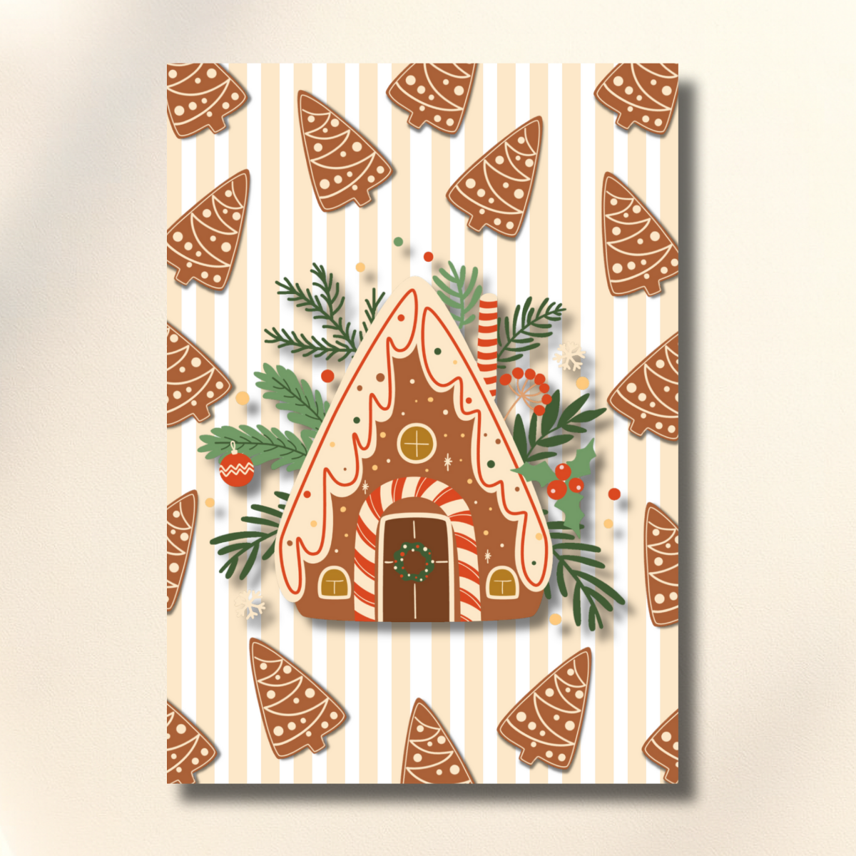 Christmas Gingerbread House Decorating Party Canva Set - Image 2