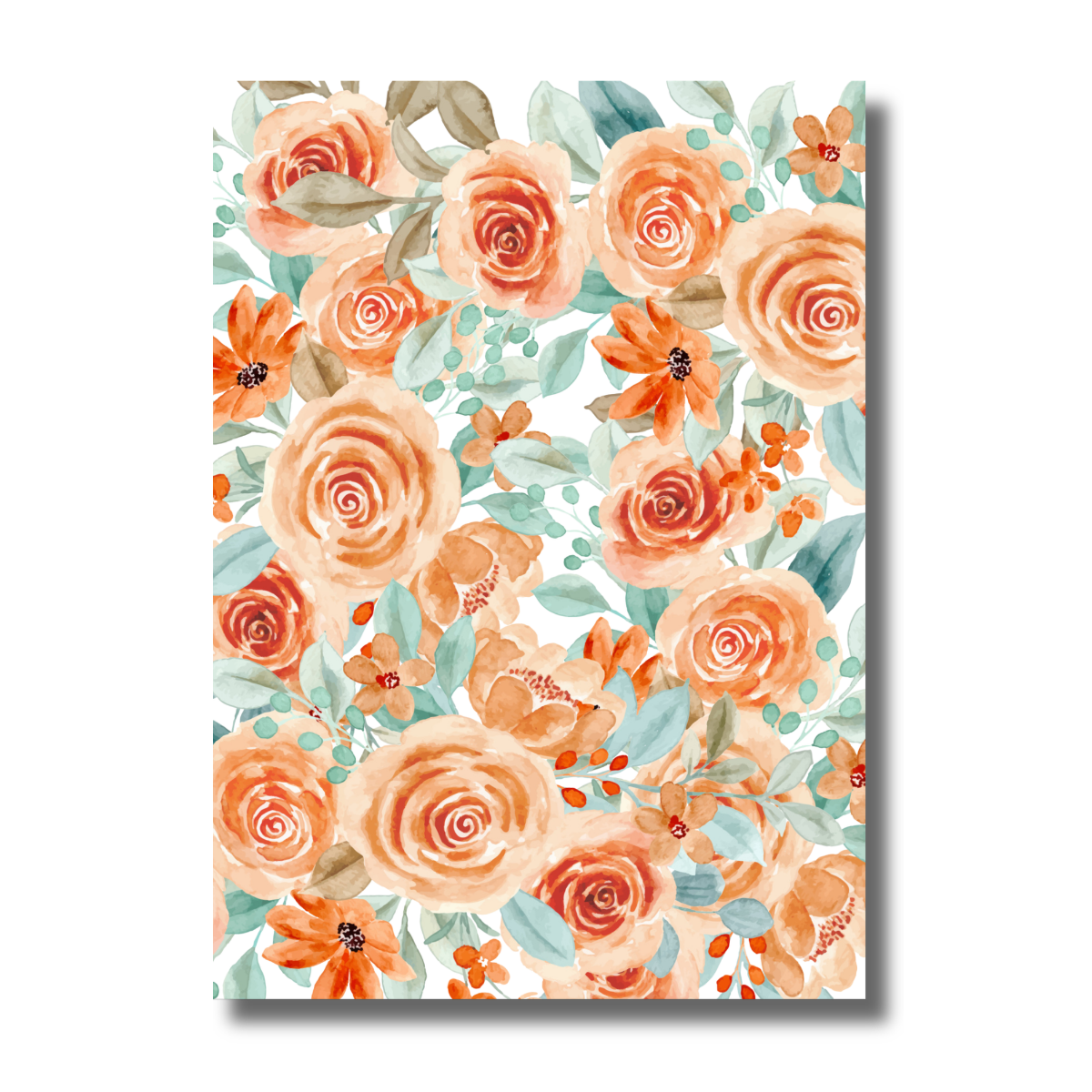 Watercolor Orange Flowers Mother’s Day Brunch Event Canva Invitation - Image 2