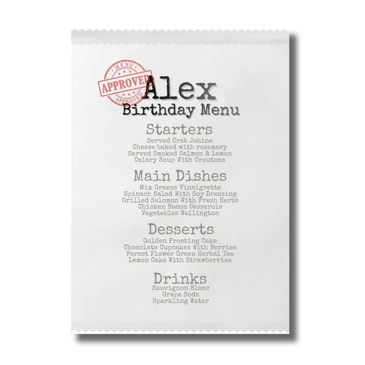Receipt/Finance Fun Birthday Canva Invitation - Image 3