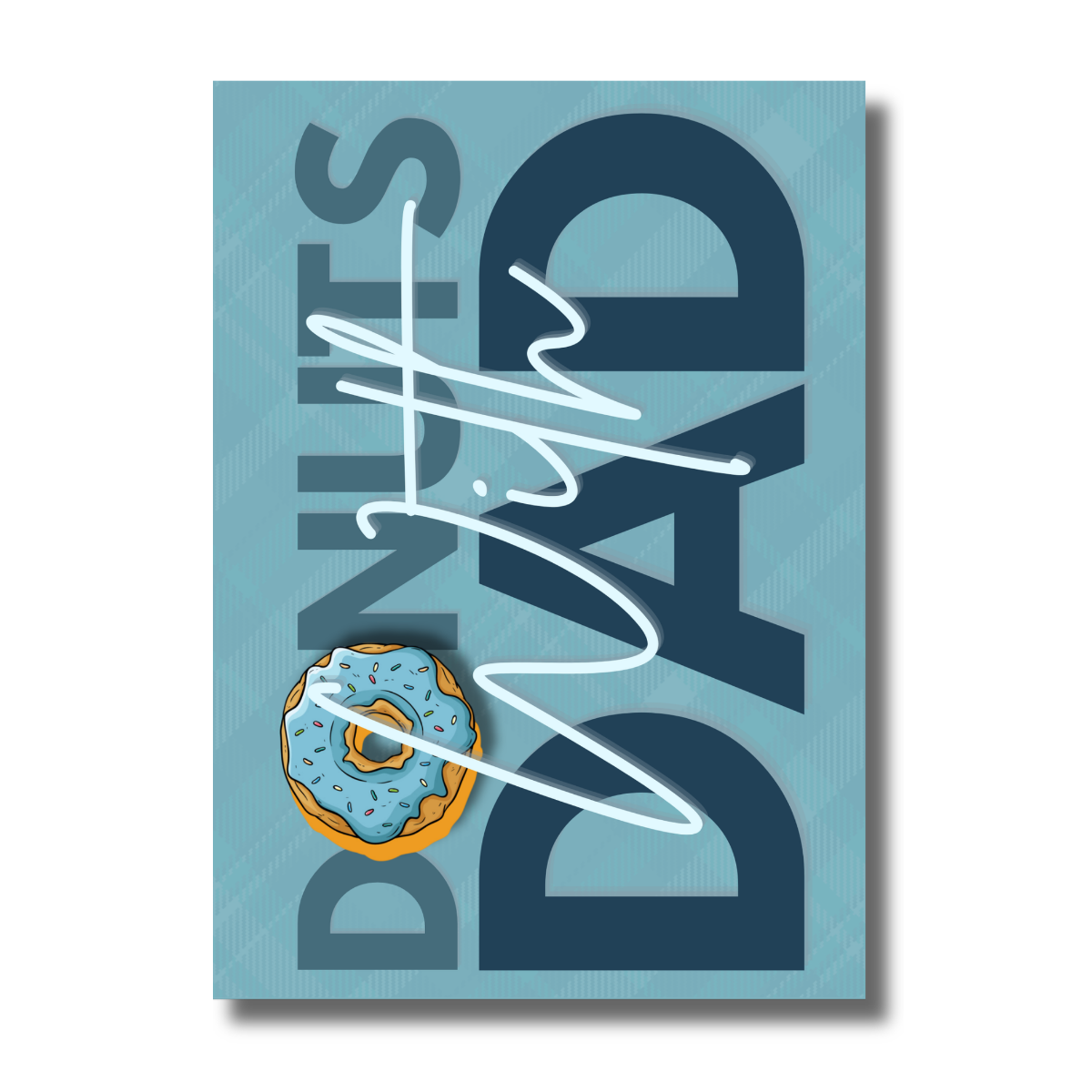 Blue Donuts with Dad for Father’s Day Celebration Canva Invitation - Image 2