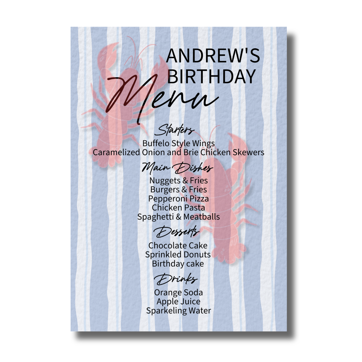 Pinch Me, I'm Three Crawfish Birthday Party Invitation - Image 3