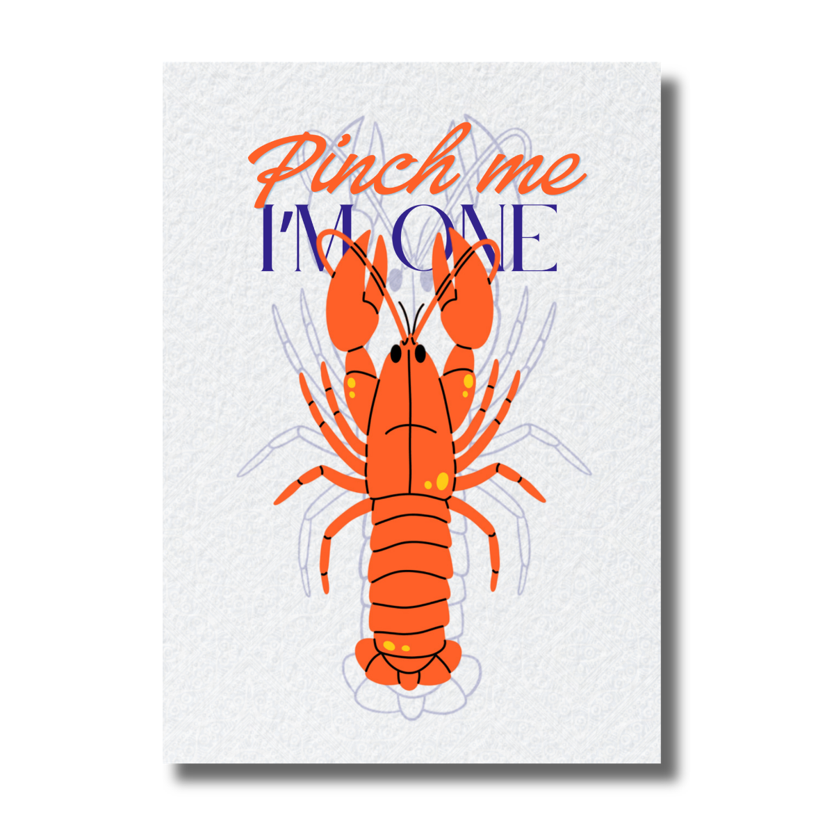 Pinch Me, I'm One Red Crawfish Birthday Invitation - Image 2