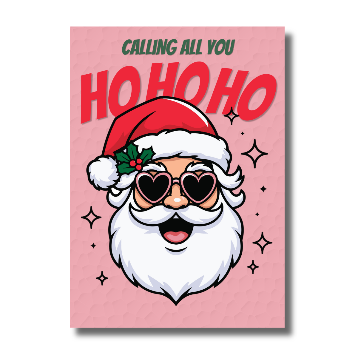 Calling All You Ho Ho Ho Cute Funny Christmas Party Invitation - Image 2