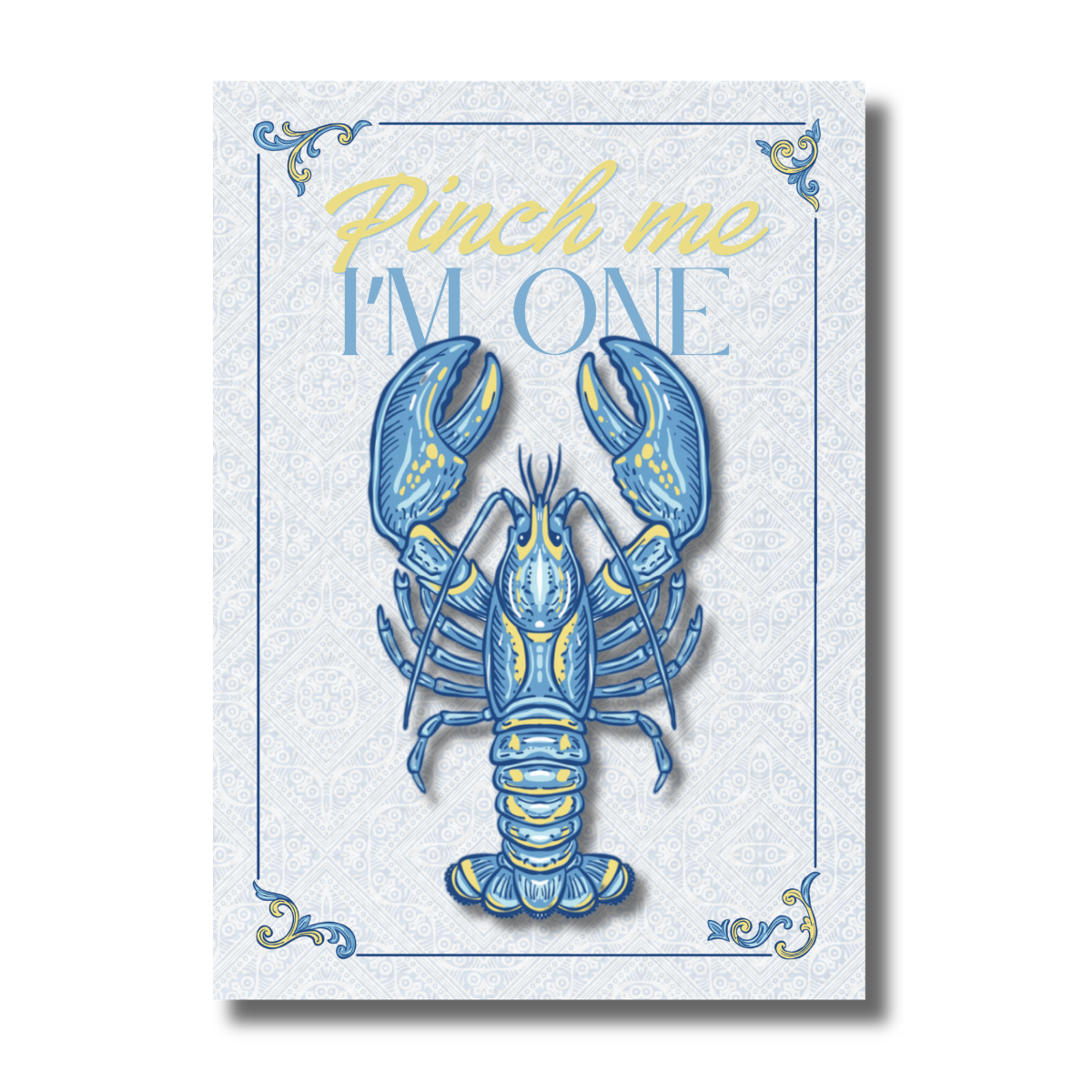 Pinch Me I'm One First Crawfish Birthday Invitation - Image 2