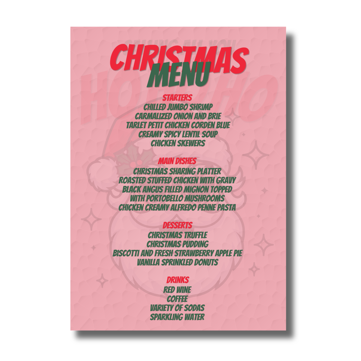 Calling All You Ho Ho Ho Cute Funny Christmas Party Invitation - Image 4