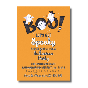 Let's Get Spooky Halloween Party Invitation